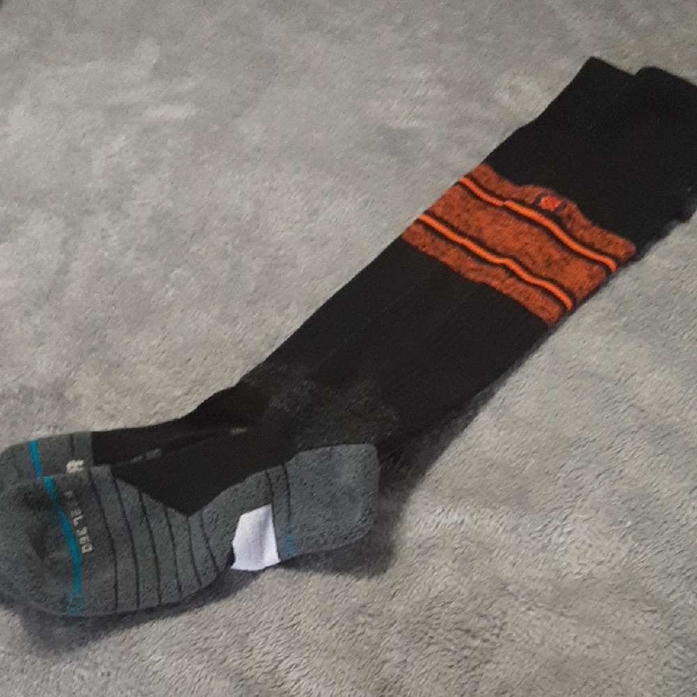 Black and Orange baseball Socks